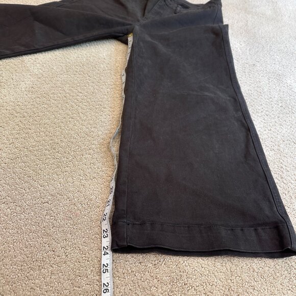 Oat New York Pants High-Rise Wide-Leg Crop Brown Sz 31 Minimal Lagenlook Neutral - Picture 7 of 12